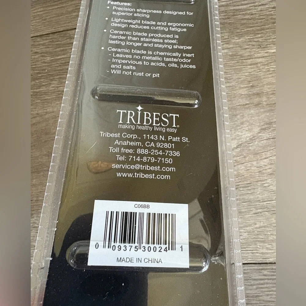 Choisons Procera 6” Fine Ceramic Black Japanese Chef Kitchen Knife